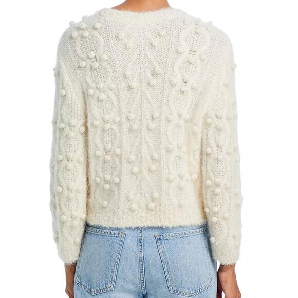 FRAME Popcorn Pullover Sweater | Cream Textured Knit | Size XL | NWT - Picture 7 of 7